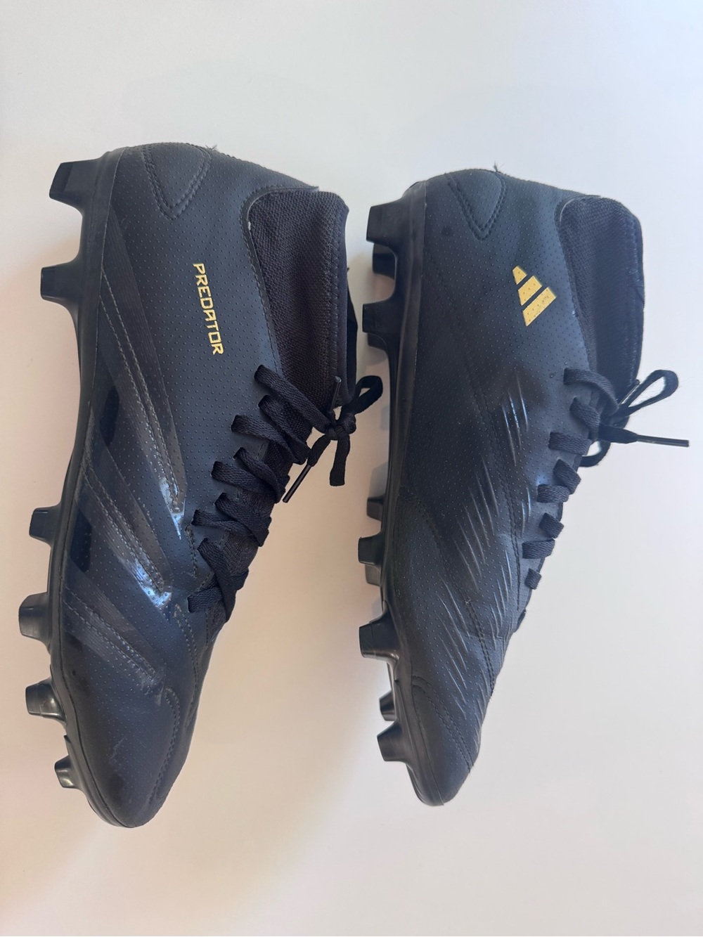 adidas Black and Gold Predator Men's Soccer Cleats